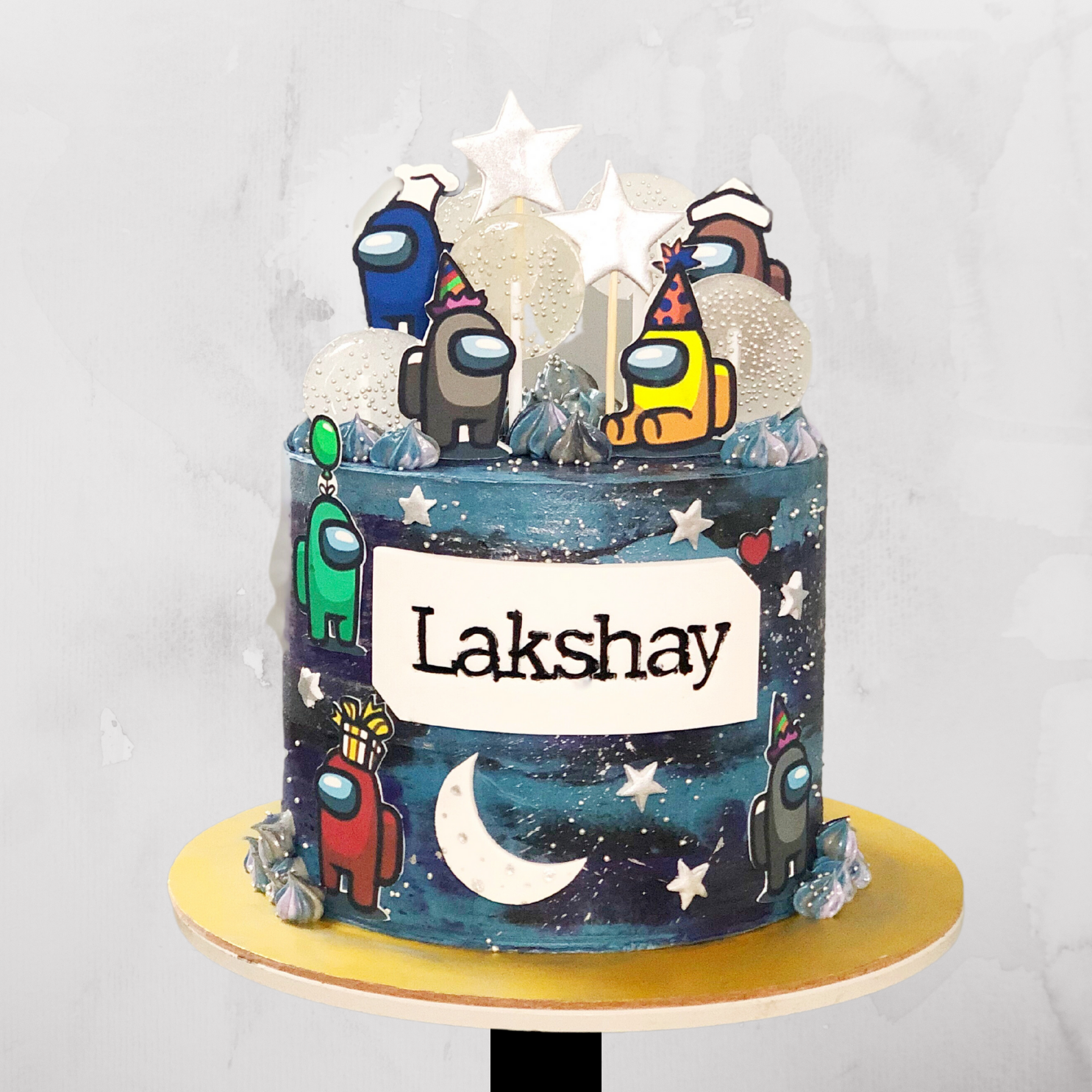 Among Us Theme Birthday Cake